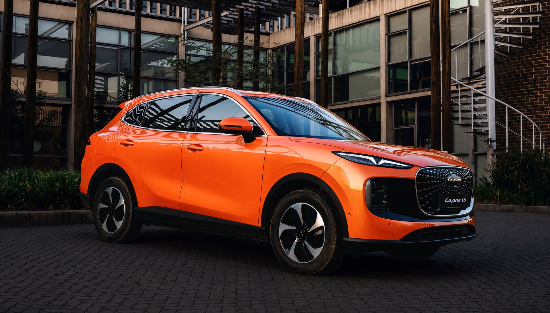 Orange LEPAS L6 viewed from the front side